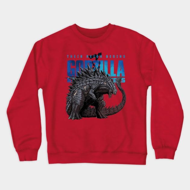 The Mighty Godzilla Crewneck Sweatshirt by CinemaArt